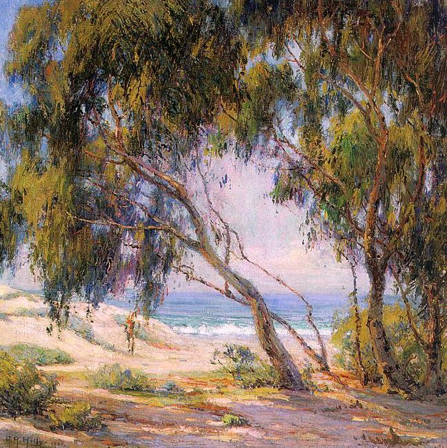 Hills, Anna Althea Beside the Sea- Laguna Beach oil painting picture
